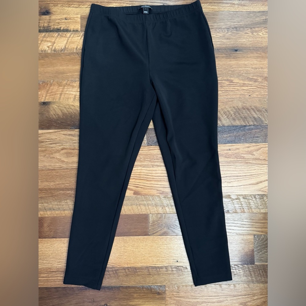 St.John Black Slim Fit Pants